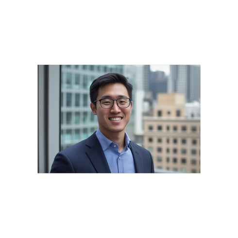 "Portal Mirror Over City Skyscrapers"