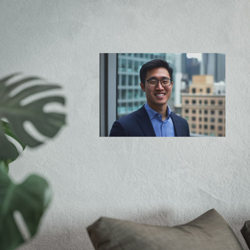 Portal Mirror Over City Skyscrapers