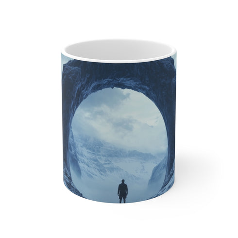 Portal Mirror Skyline Coffee Mug