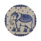 "Portuguese Elephant Tile Round Rug"