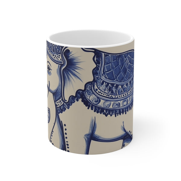 Portuguese Tile Elephant Coffee Mug