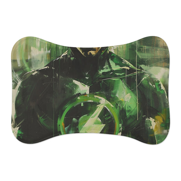 "Powerful Green Lantern Pet Mat"
