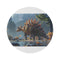 "Prehistoric Pleasures Stegosaurus Round Rug"