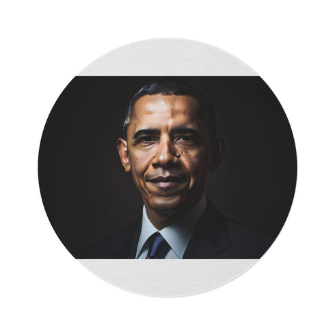 "Presidential Round Rug of Inspiration"