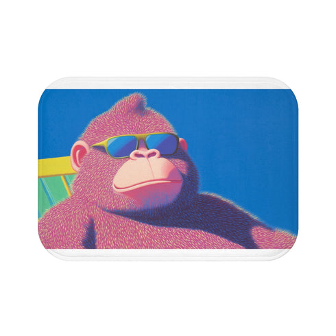 "Primate Paradise Bath Mat"