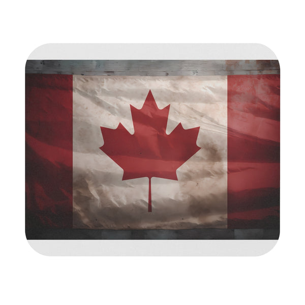 Proudly Canadian Flag Mouse Pad