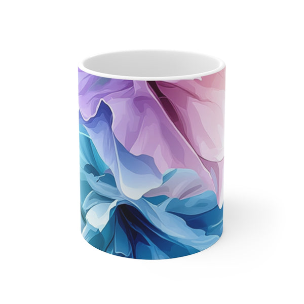 "Purple Flower Power Mug"