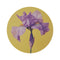 "Purple Iris Blooms Round Rug"