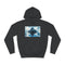 Pyramid Reflecting Mirror Dimension Graphic Unisex College Hoodie - Jet Black Front