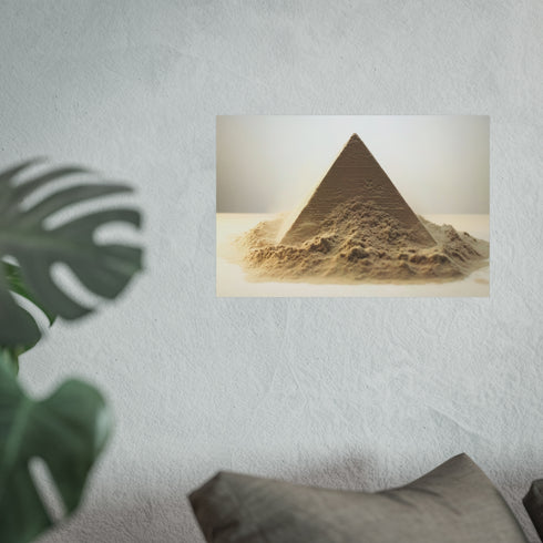 Pyramid Transformation Into Desert Sand