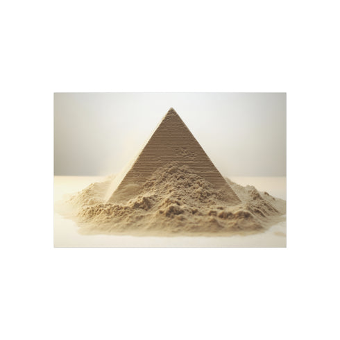 "Pyramid Transformation Into Desert Sand"