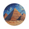 "Pyramids of Giza Round Rug"