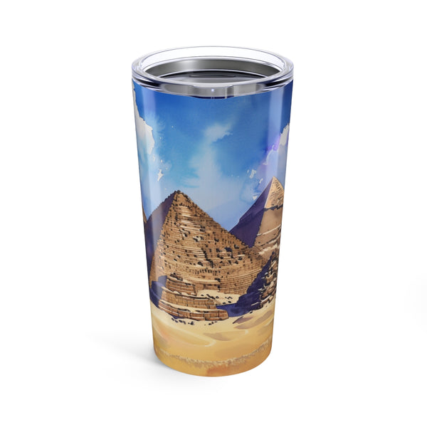 Pyramids Watercolor Drinking Bottle: Quench Your Thirst with a Taste of Egypt