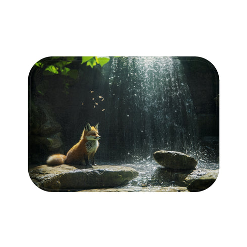 "Quantum Fox Bath Mat Wonderland"