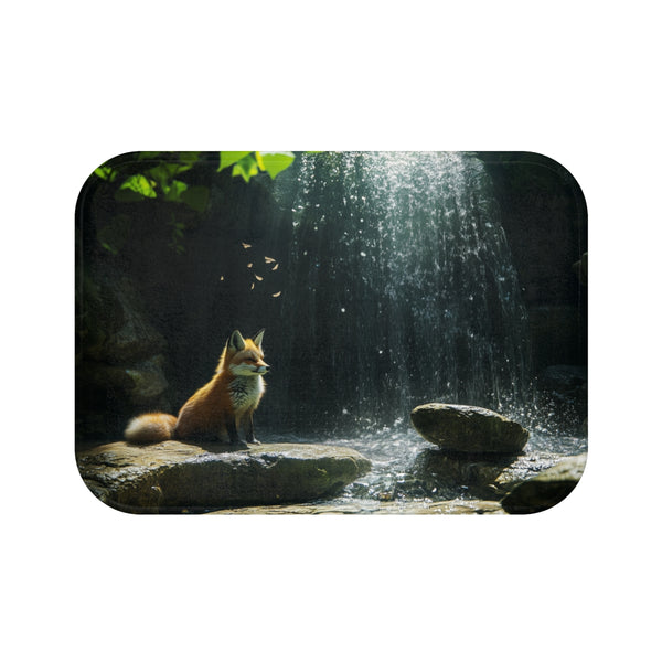 "Quantum Fox Bath Mat Wonderland"