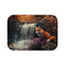 "Quantum Fox Waterfall Portal Bath Mat"