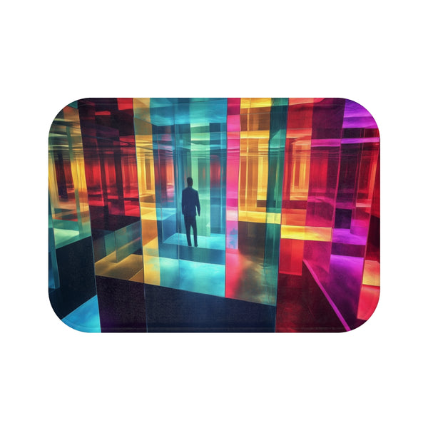 Quantum Maze Bath Mat Reflecting