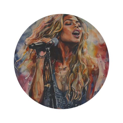 "Queen Bey Concert Circle Rug"