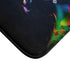 Queen Elizabeth Ii Young Watercolor Neon Luxury Memory Foam Bath Mat - Microfibre Texture Close-Up