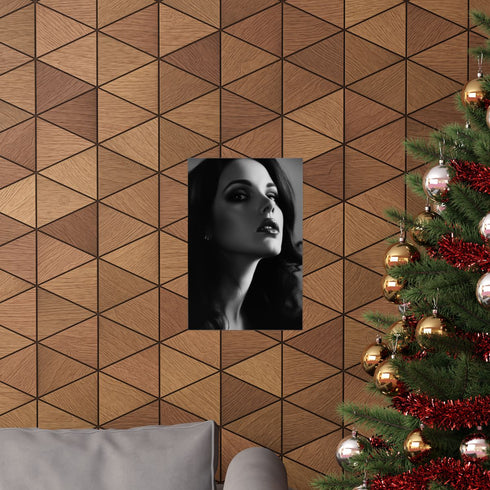 Lana del Rey Black Matte Poster: Queen of Dark Delights.