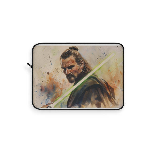 Qui-Gon Jinn Jedi Laptop Sleeve: Protect Your Tech in Galactic Style!