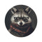 "Raccoon Hipster Round Rug: Wildly Stylish Décor"