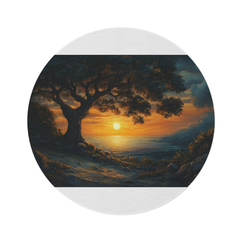 "Radiant Dawn Round Rug"