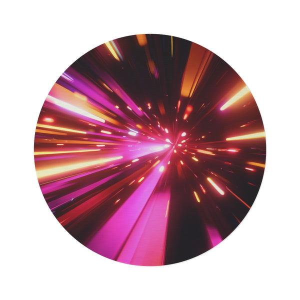 "Radiant Glow Round Rug"