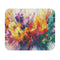 Rainbow Burst Abstract Mouse Pad