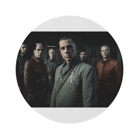 "Rammstein Round Rug: Rock Your Space"