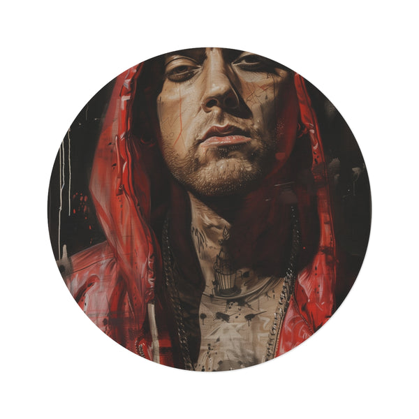 "Rap God Round Rug: Eminem"