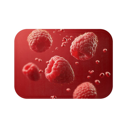 Raspberry Dream Bath Mat: Sliced Delight