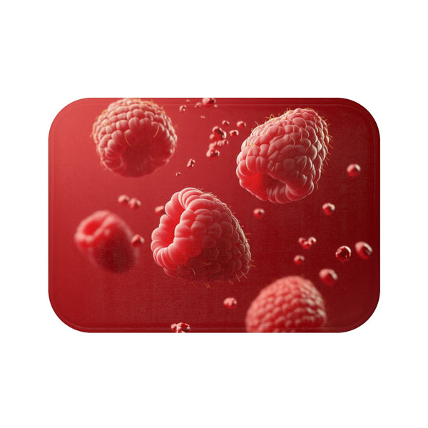 Raspberry Dream Bath Mat: Sliced Delight