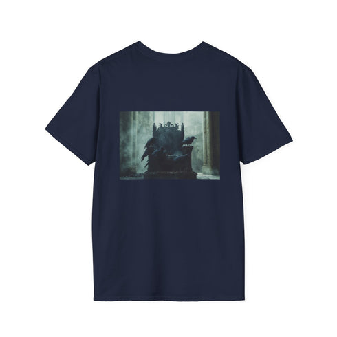 Raven Gothic Throne T-Shirt Design