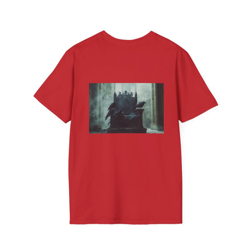 Raven Gothic Throne T-Shirt Design