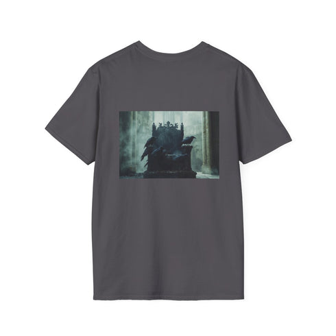 Raven Gothic Throne T-Shirt Design