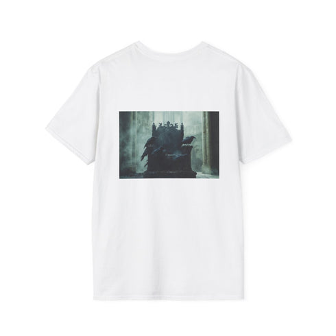 Raven Gothic Throne T-Shirt Design