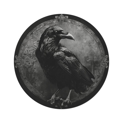 "Raven's Lair Round Rug"