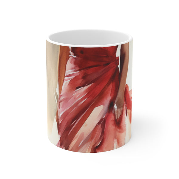 "Ravishing Lady in Red Mug"