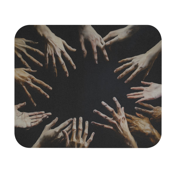 Reaching Hands Mouse Pad Embrace Creativity