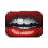 Realistic Illustration of Red Lips Luxury Memory Foam Bath Mat - Top View