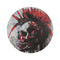 "Rebel Skull Round Rug"
