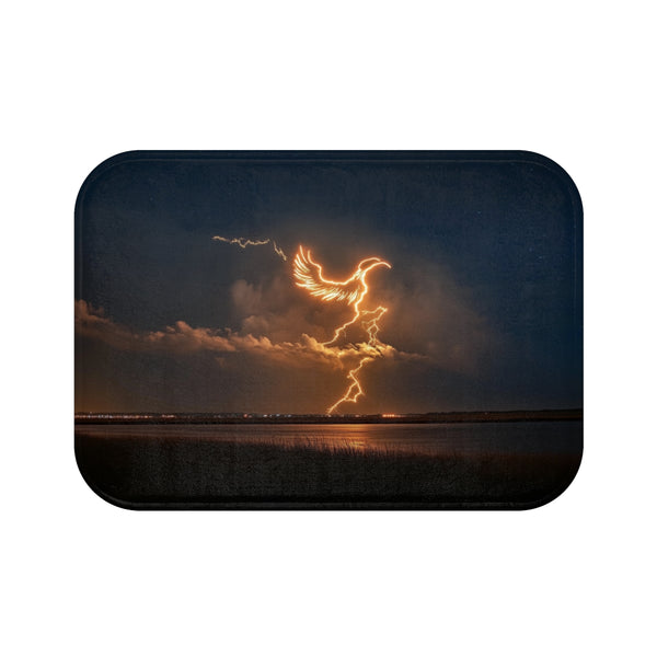 Rebirth Bath Mat - Lightning Phoenix