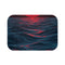 "Red Abstract Digital Bath Mat"