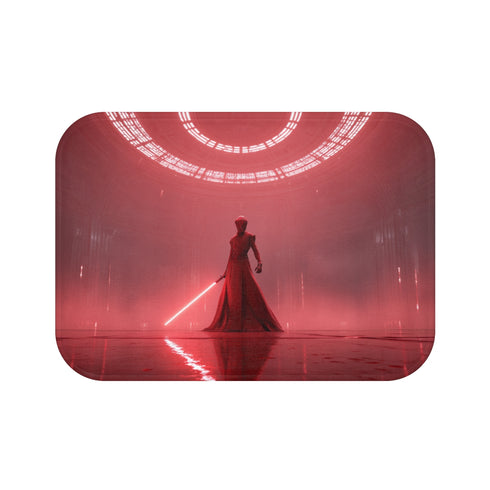 Red Armor Bath Mat Lightsaber