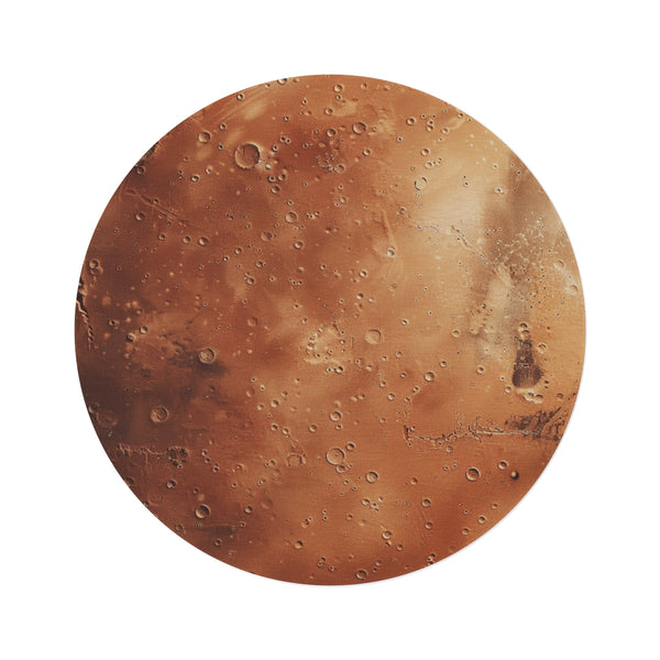 "Red Planet Round Rug: Bring Mars Home"