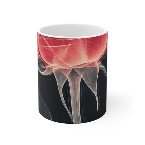 "Red Rose X-Ray Coffee Mug"