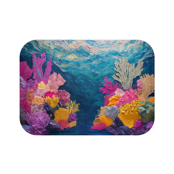 "Reef-Inspired Bath Mat"