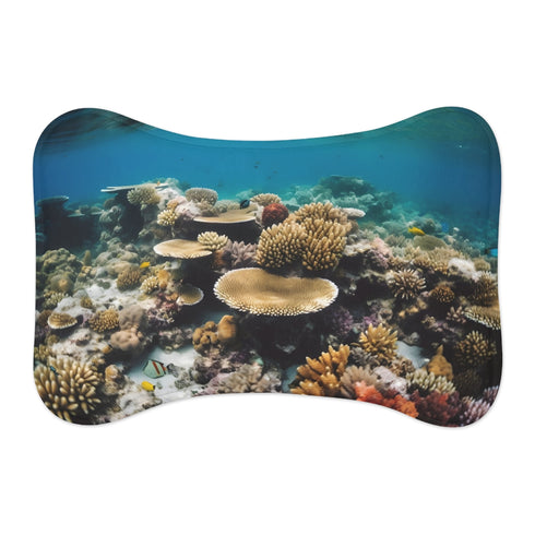 "Reef Rescue Pet Mat: Dive into the Great Barrier"
