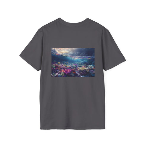 Reef Revival: Vibrant Coral Tee